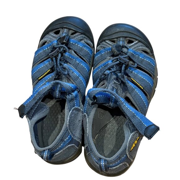 Keen Newport H2 Kids Sandals Size 2 US Blue/Gray Waterproof Hiking Shoes With Ad - Picture 4 of 6